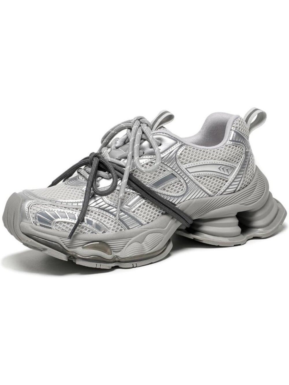 Stylish Chunky Platform Sneakers for Women | Comfortable Lightweight Lace-Up